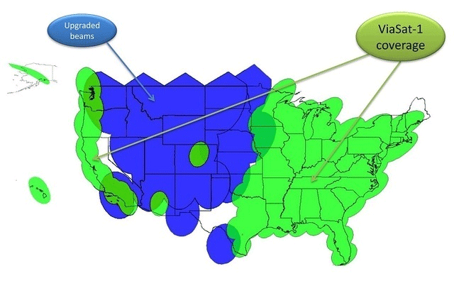 Exede coverage area map